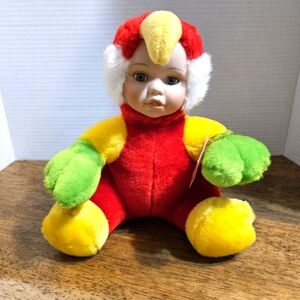 NWT Show Stoppers Babes In The Wild Collectible Porcelain Doll Plush